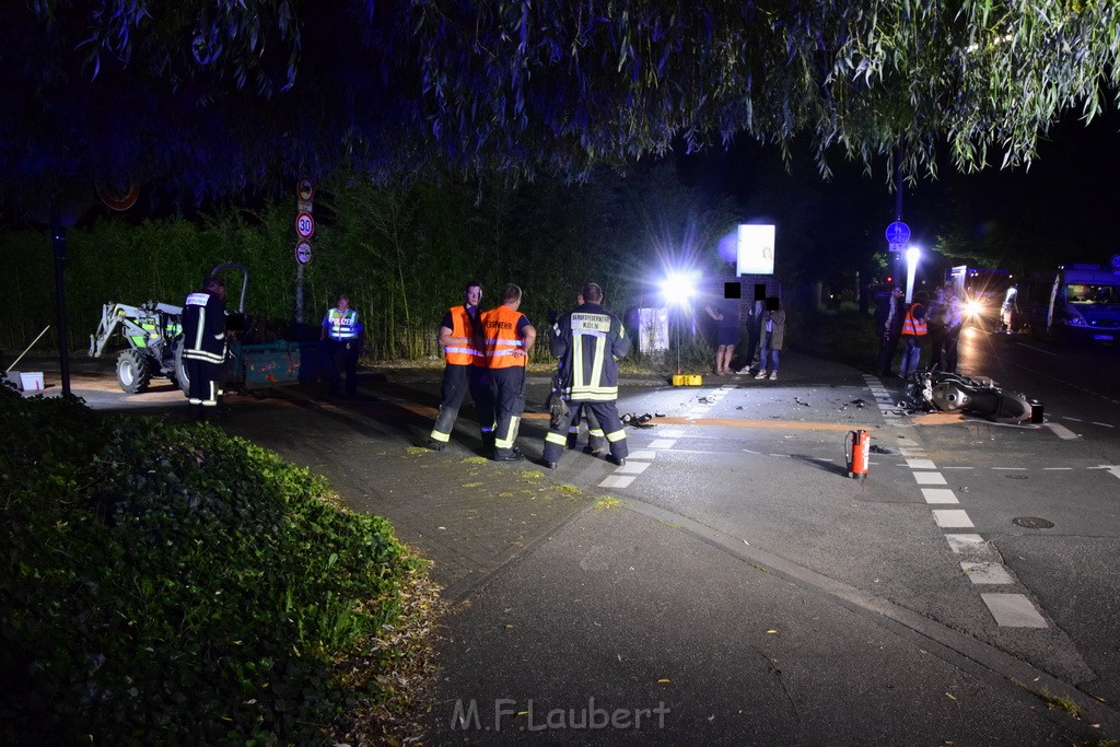 VU Krad Klein Traktor Koeln Hahnwald Bonner Landstr Unter den Birken P003.JPG - Miklos Laubert